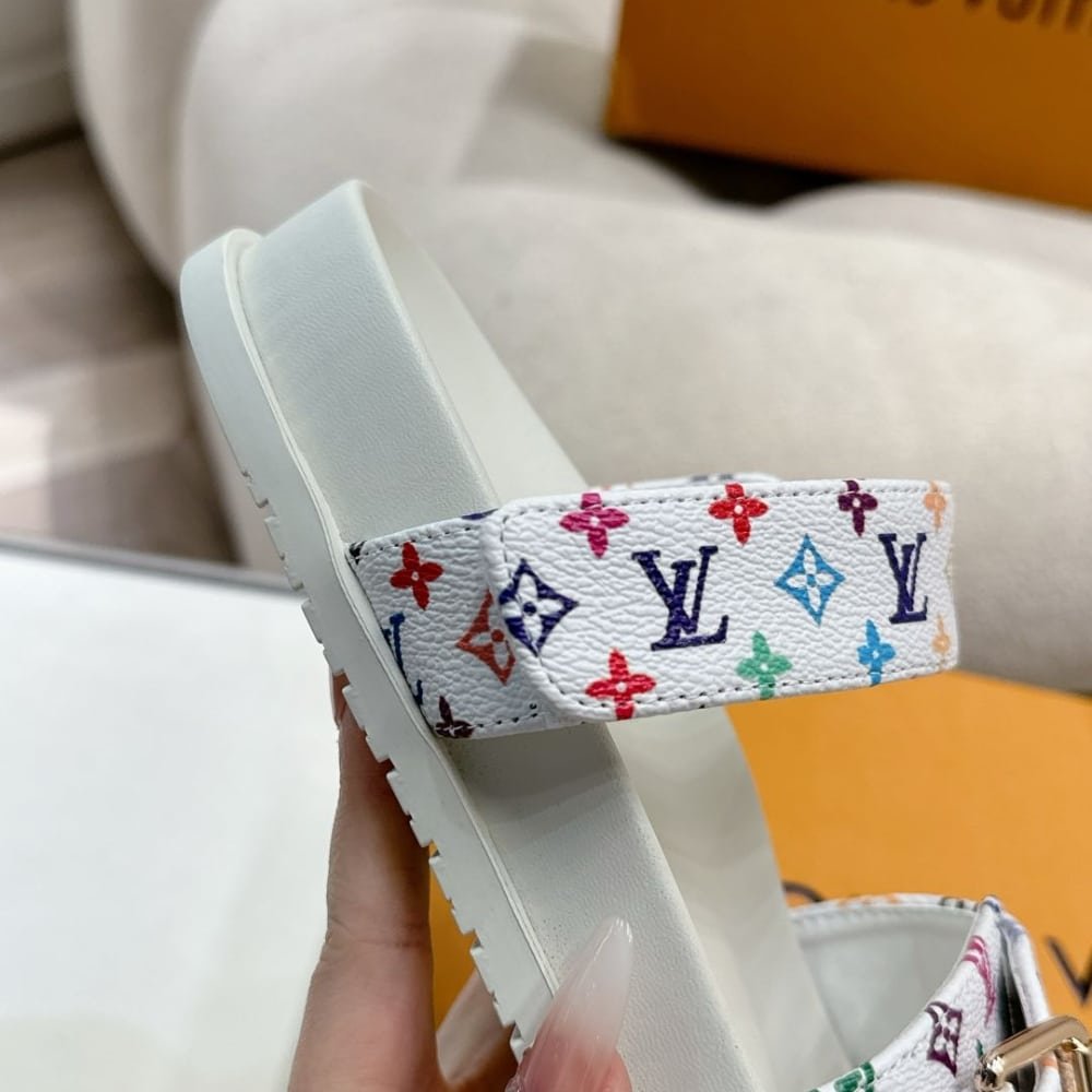 L0vis Vvtt0n X Takashi Murakami Bom Dia Flat Comfort Mule White 1Agxtv