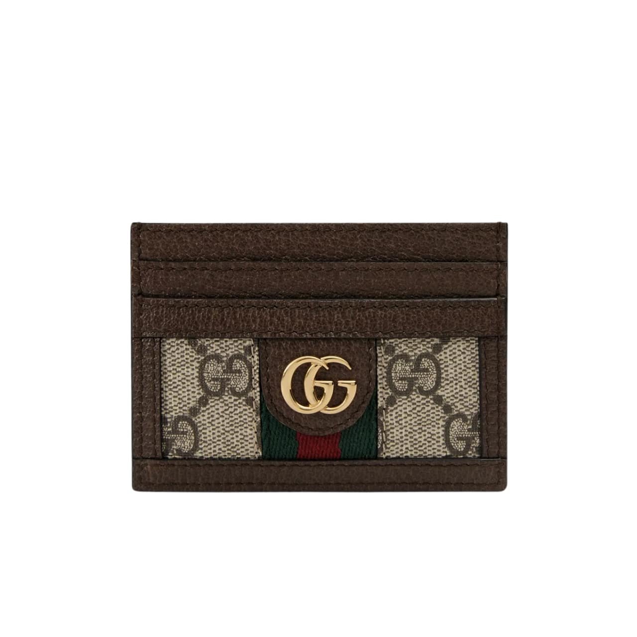 Gvc*1 Ophidia Card Case Dark Brown 9Cm