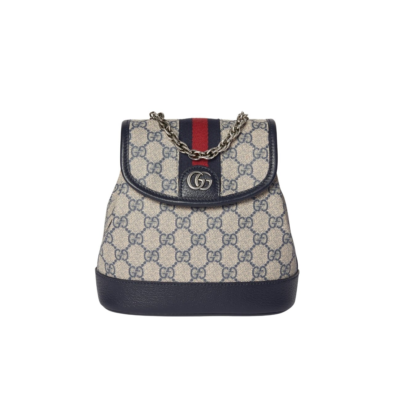 Gvc*1 Ophidia Gg Svp*me Canvas Mini Backpack Beige Blue 20Cm 795221 96Iwn 4076