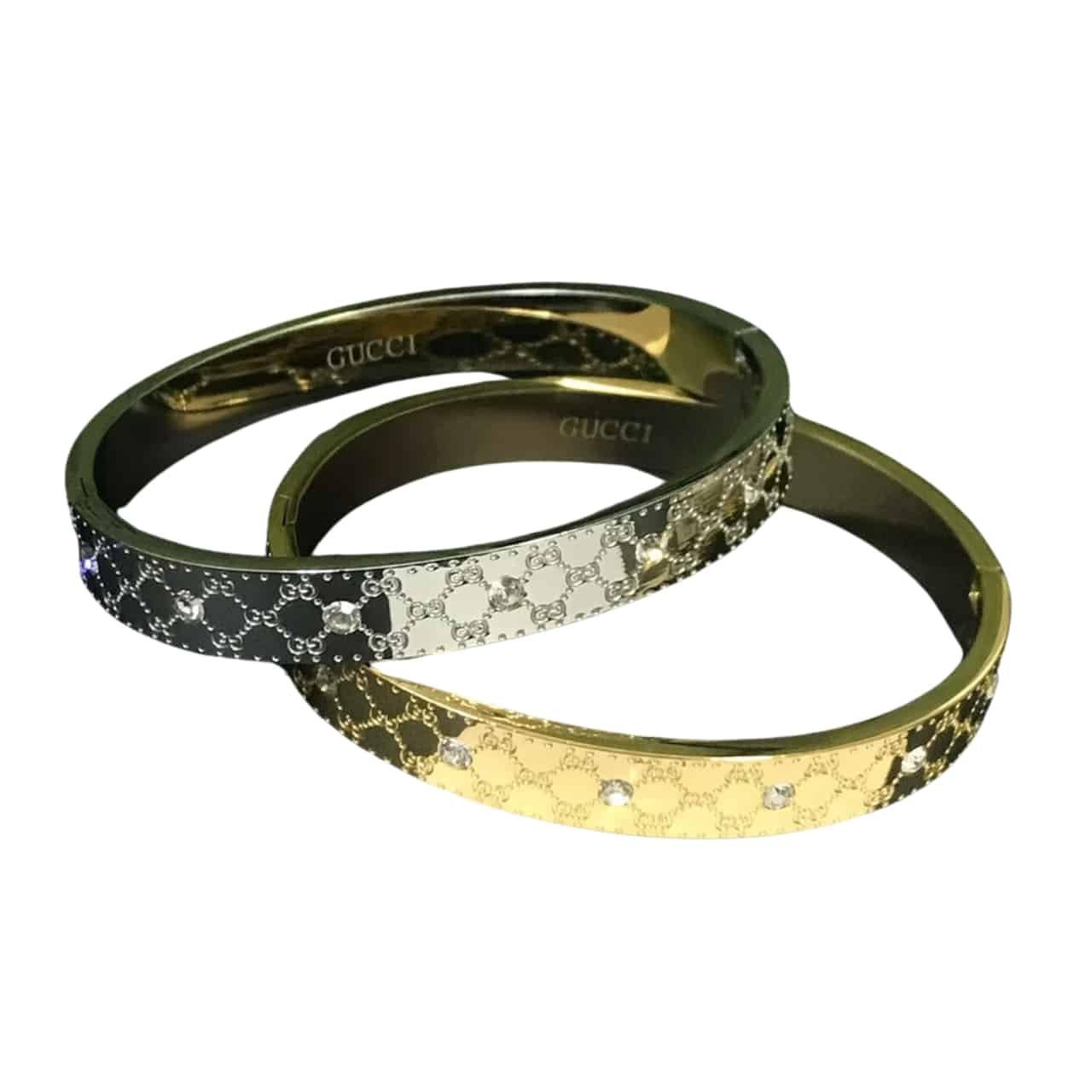 Gvc*1 Cuff Bracelet Gold 8Mm