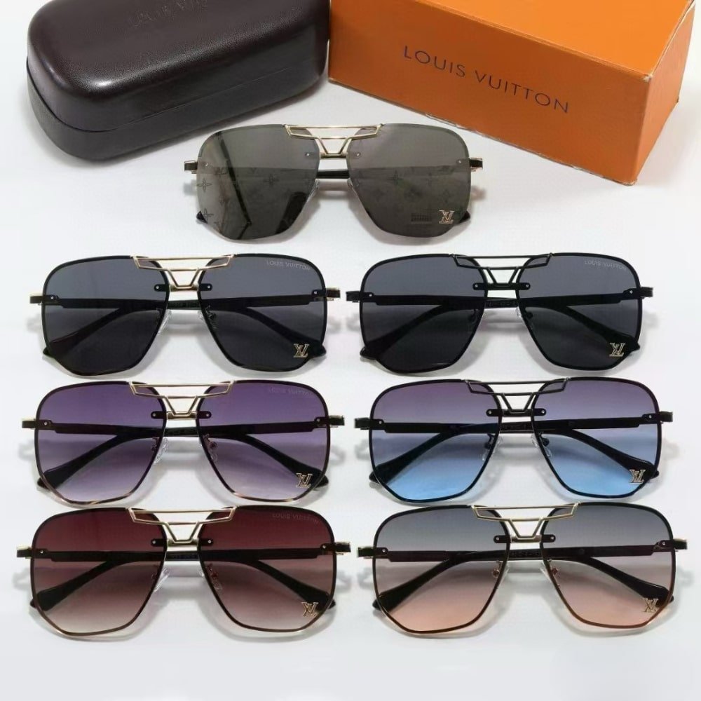 L0vis Vvtt0n Prestige Aviator Sunglasses Black With Gold