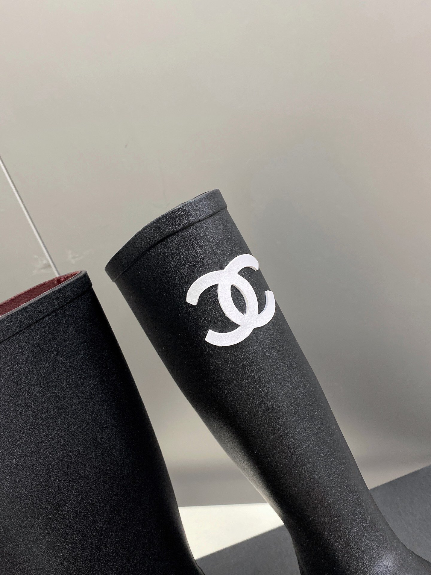 Ch**el Rubber Rain Boots Black G39620 X56326 94305