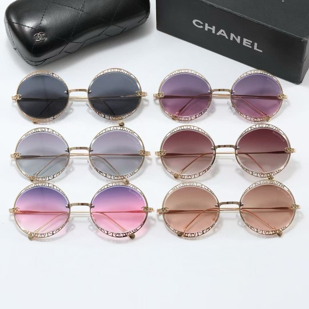 Ch**el Soleil Vintage Sunglasses Purple Rose