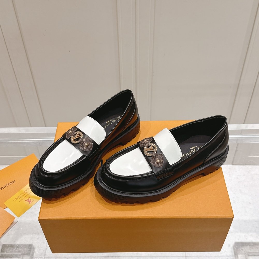 L0vis Vvtt0n District Flat Loafer Black And White 1Agxkv