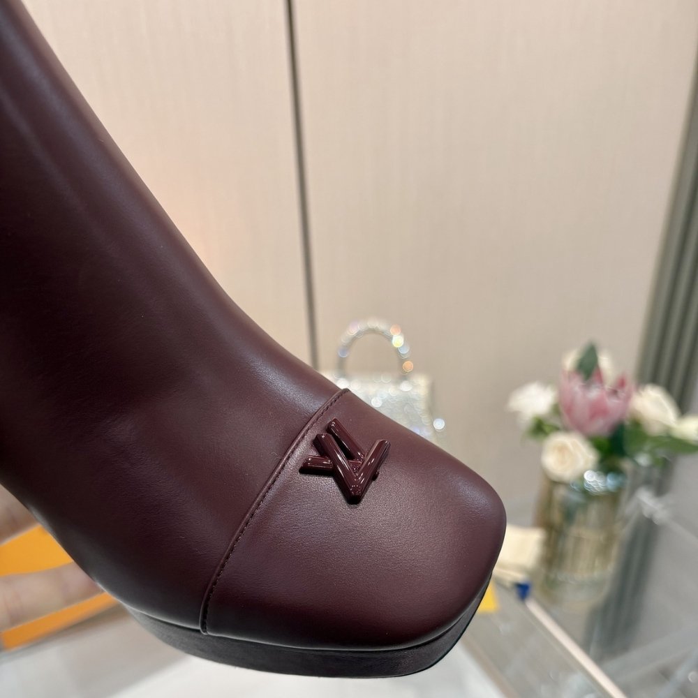L0vis Vvtt0n Swing Platform Ankle Boot Bordeaux Red 1Aifo7