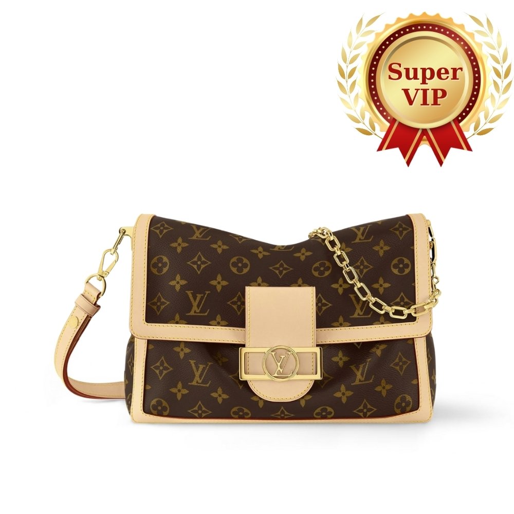 [S*per Vip 1:1] L0vis Vvtt0n Dauphine Soft GM Monogram Brown 28Cm M47149