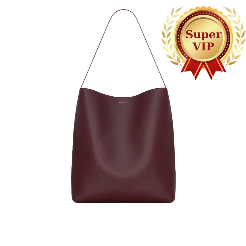 [S*per Vip 1:1] Sa1nt Lau*nt Bold Hobo Bag In Smooth Leather Burgundy 42Cm 845383Aafhj6195