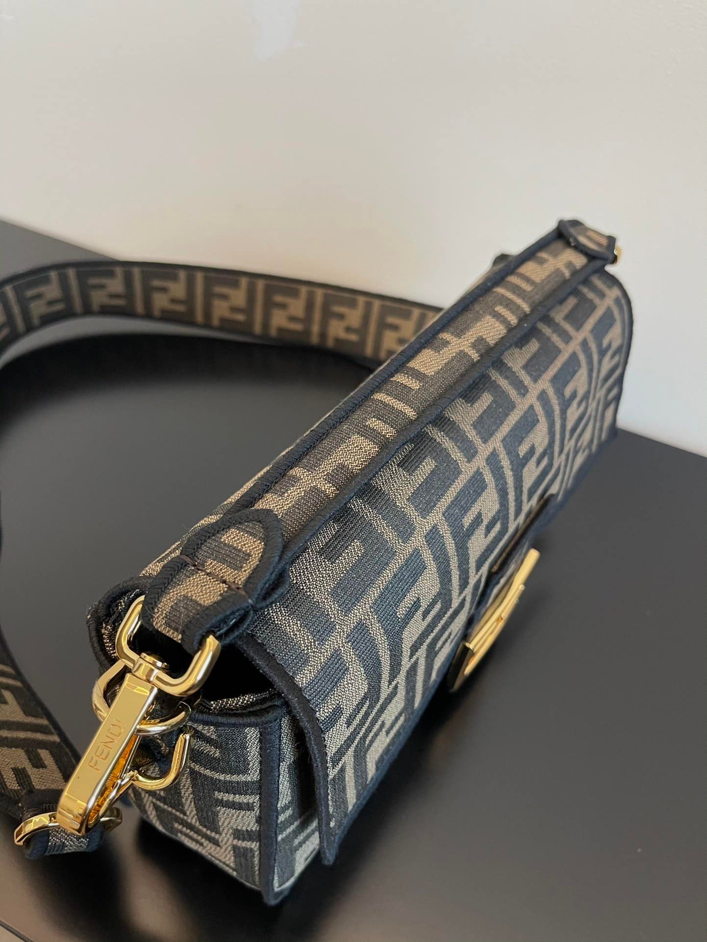 F**di Baguette Jacquard Ff Fabric Bag 26Cm 8Br600A6V5F17U4