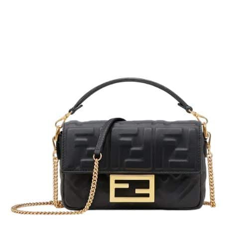 F**di Baguette Mini Black 20Cm 8Bs017A72Vf15Zw
