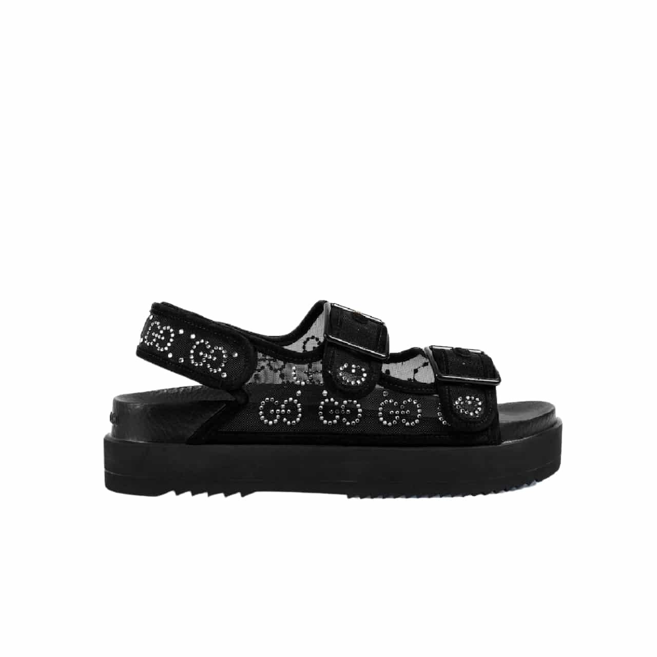 Gvc*1 Gg Sandal With Crystals Black 701158 F13A0 1000
