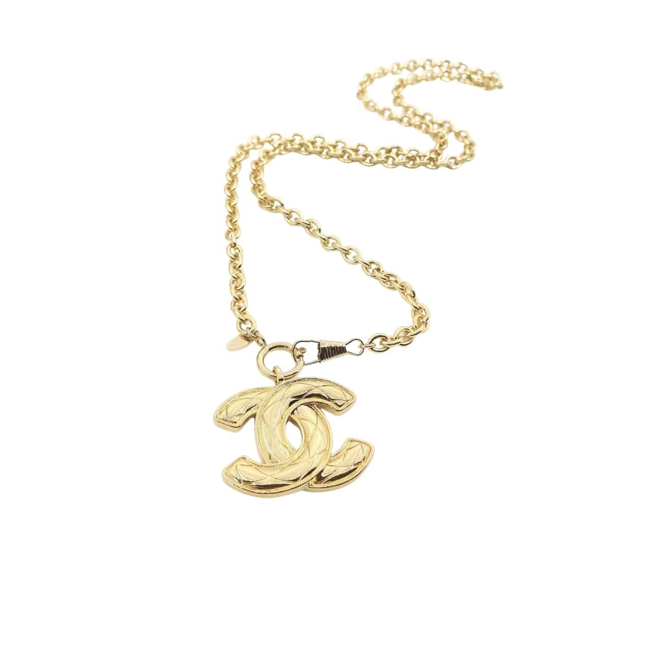 Ch**el Cc Gold Necklace