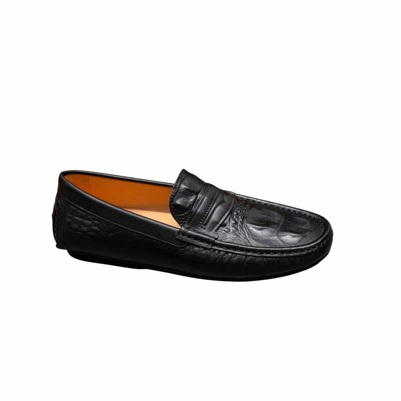 L0vis Vvtt0n Loafer Alligator Matte Leather In Black