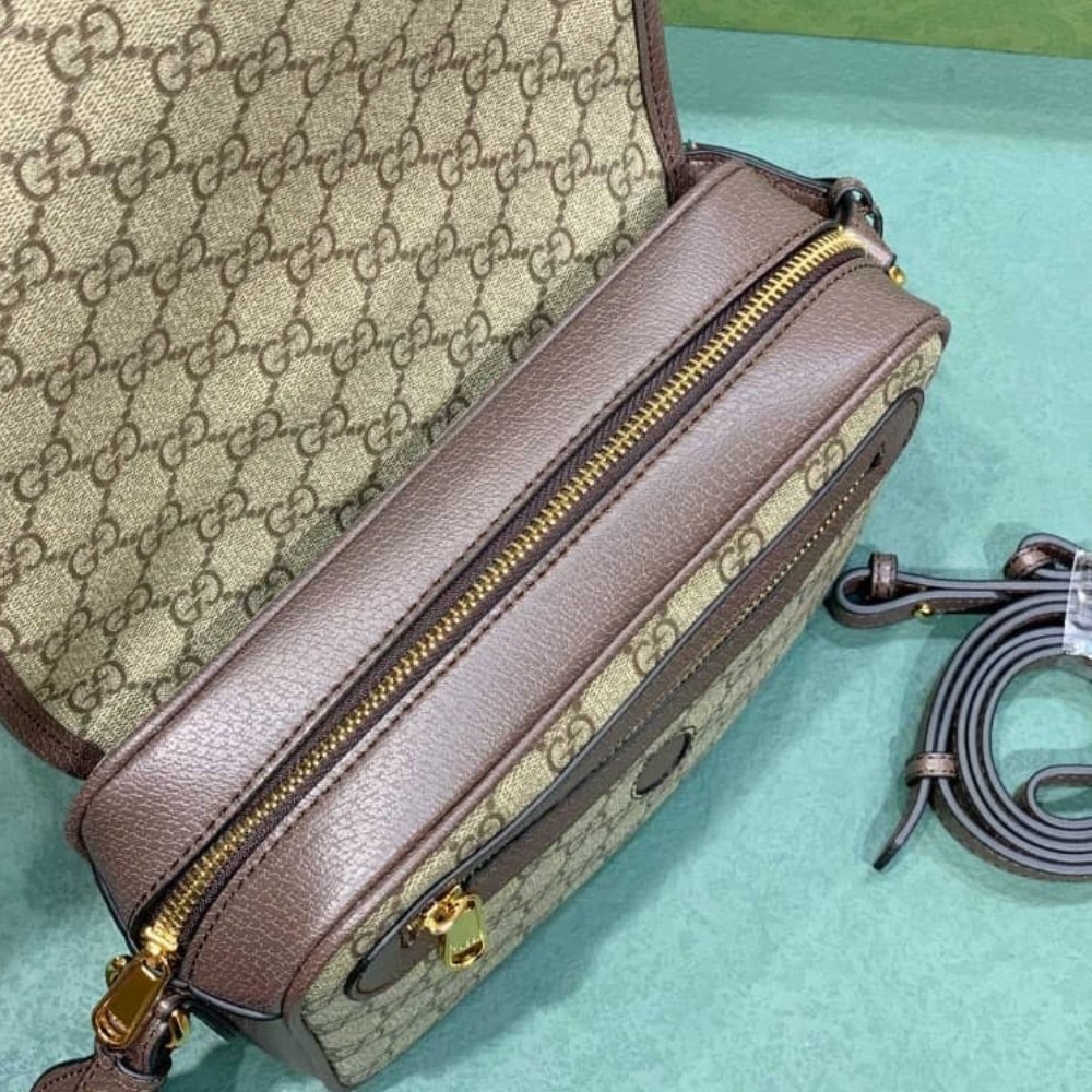 Gvc*1 Ophidia Mini Cross Body Bag Beige 23Cm