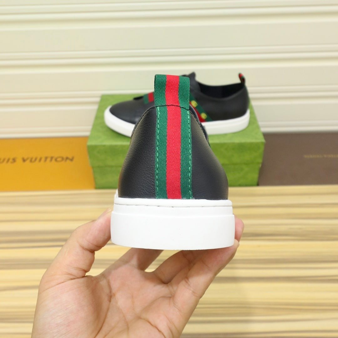 Gvc*1 Gg Slip On Sneaker Leather Black