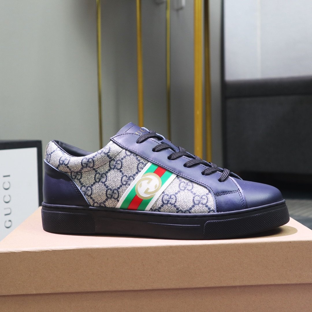 Gvc*1 Gg Svp*me Navy Blue Sneaker Gg With Web
