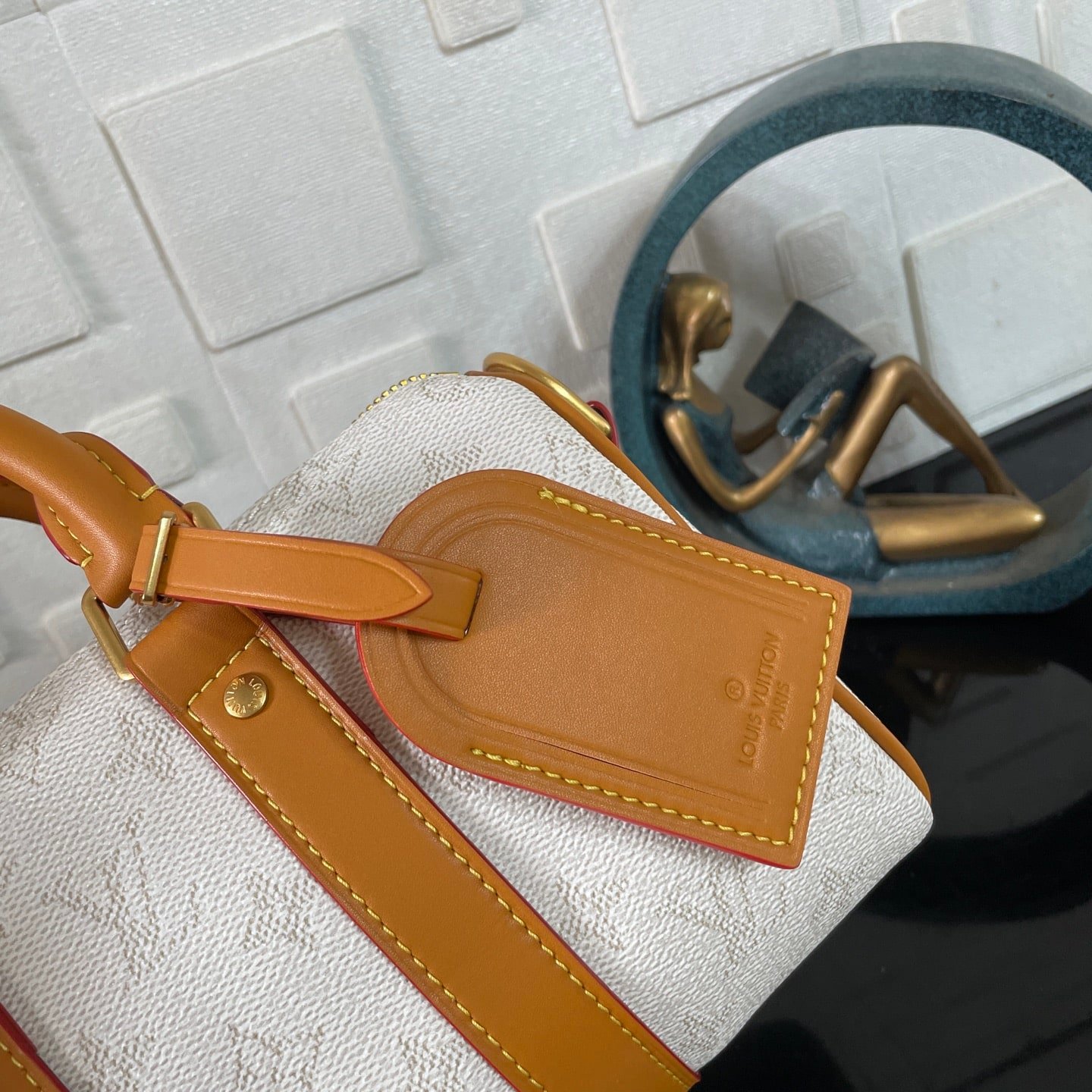 [S*per Vip 1:1] L0vis Vvtt0n Keepall Bandoulière 25 Off White 25Cm M15076