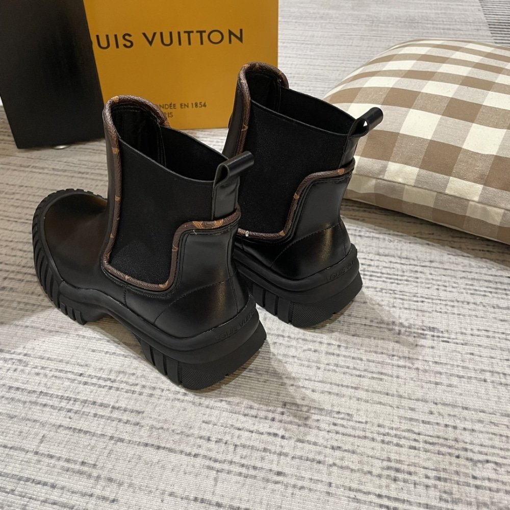 L0vis Vvtt0n Ruby Flat Ankle Boots Black 1Ab0Fo
