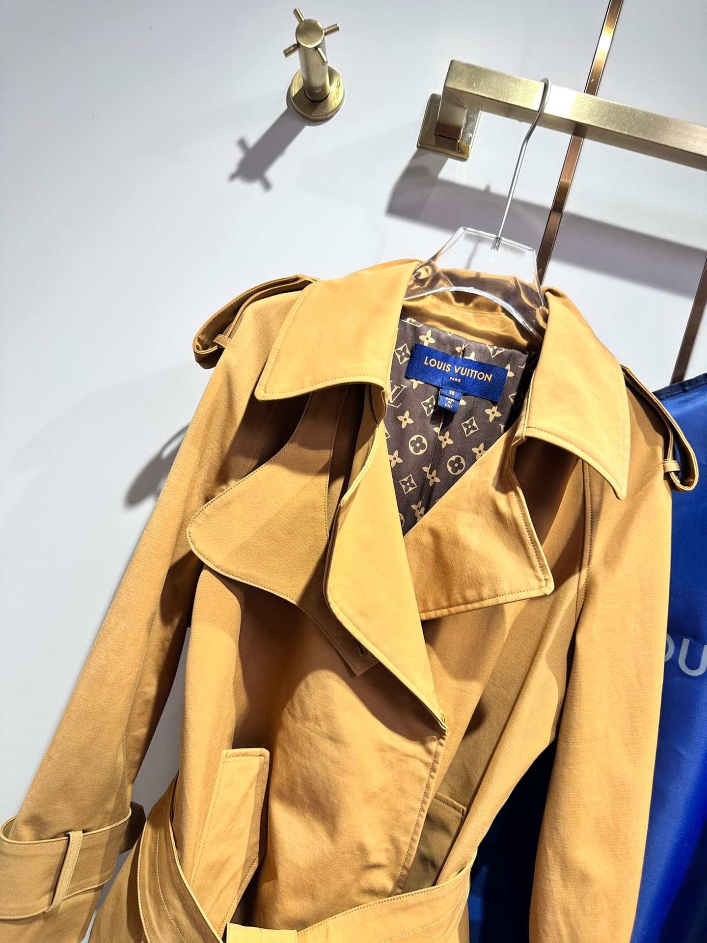 L0vis Vvtt0n Oversized Detail Trench Coat Sandy Beige 1Abd9W