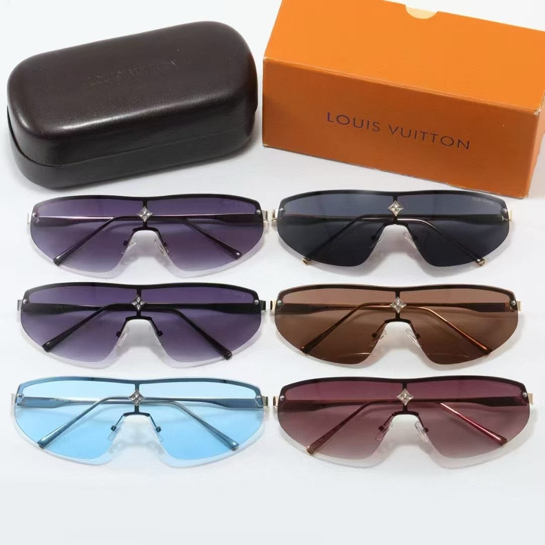 L0vis Vvtt0n Cyclone Mask Sunglasses Purple With Silver