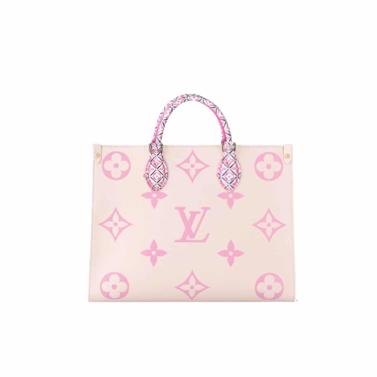 L0vis Vvtt0n By The Pool On The Go PM Tote Bag Pink 34Cm M22976