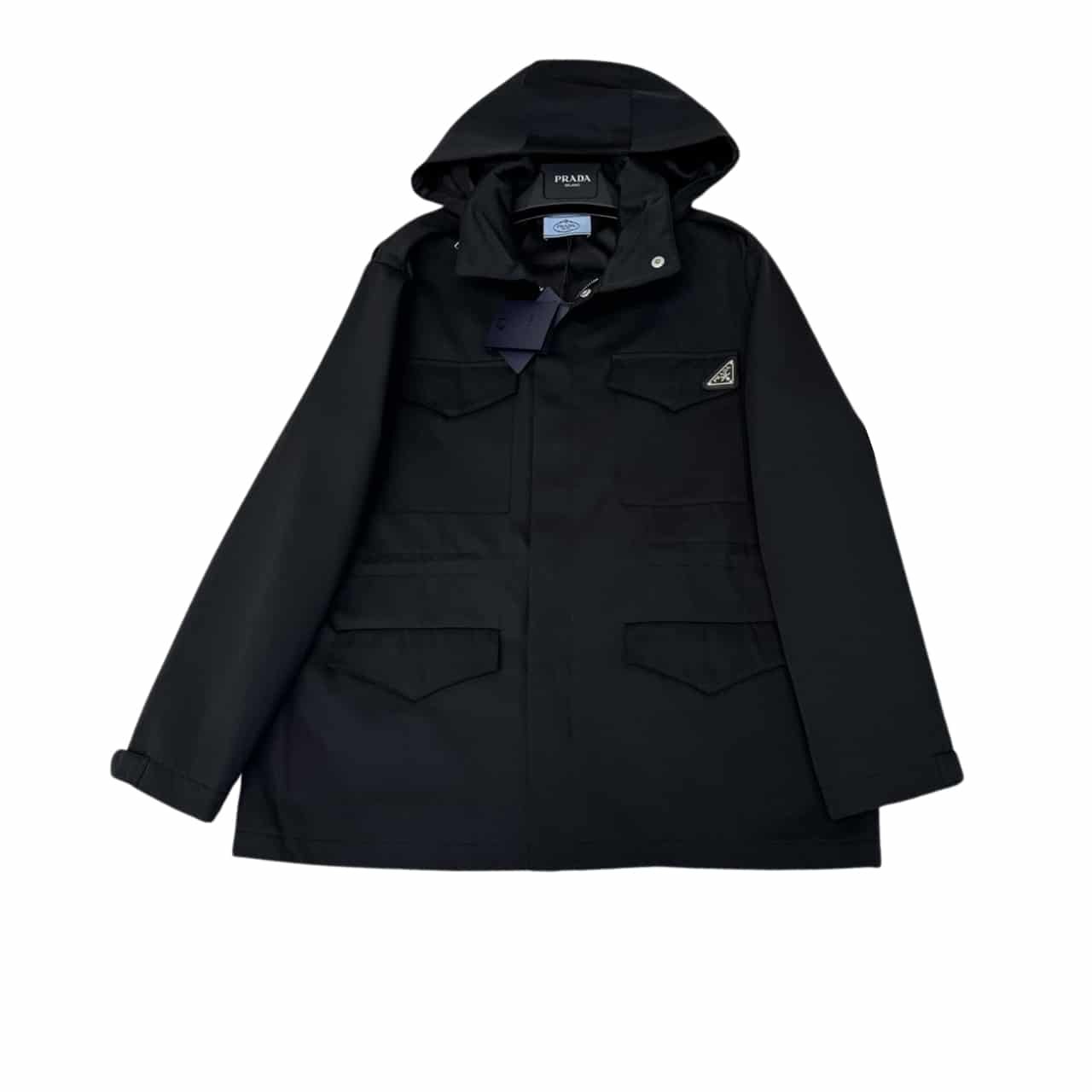 Pra*a Hooded Windbreaker Black