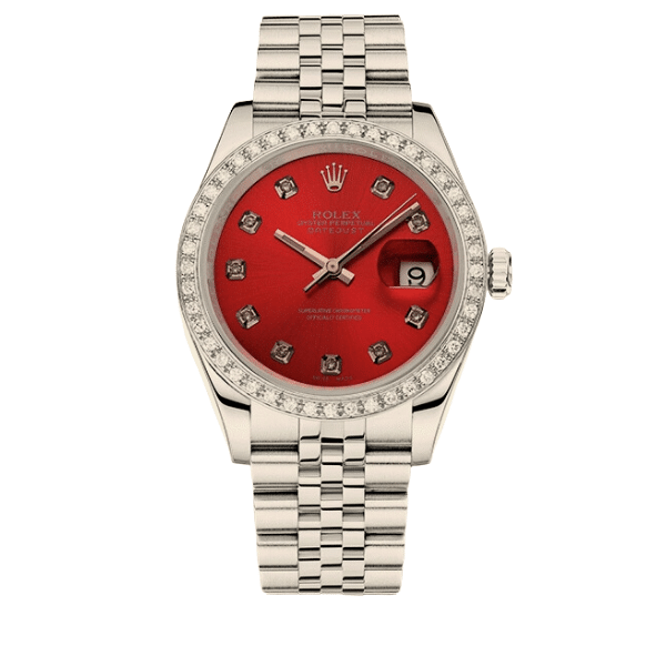 R01ex Lady Datejust Demi Red Dial And Silver 31Mm 278383Rbr 0020