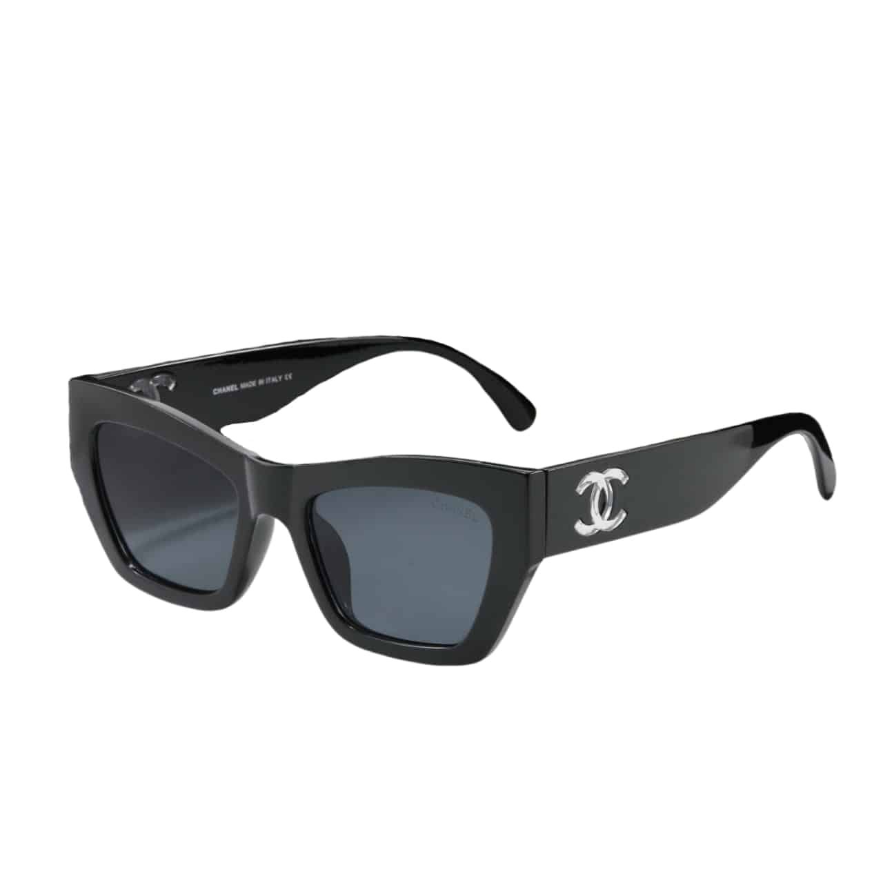 Ch**el Cat Eye Sunglasses Acetate And Nylon Black