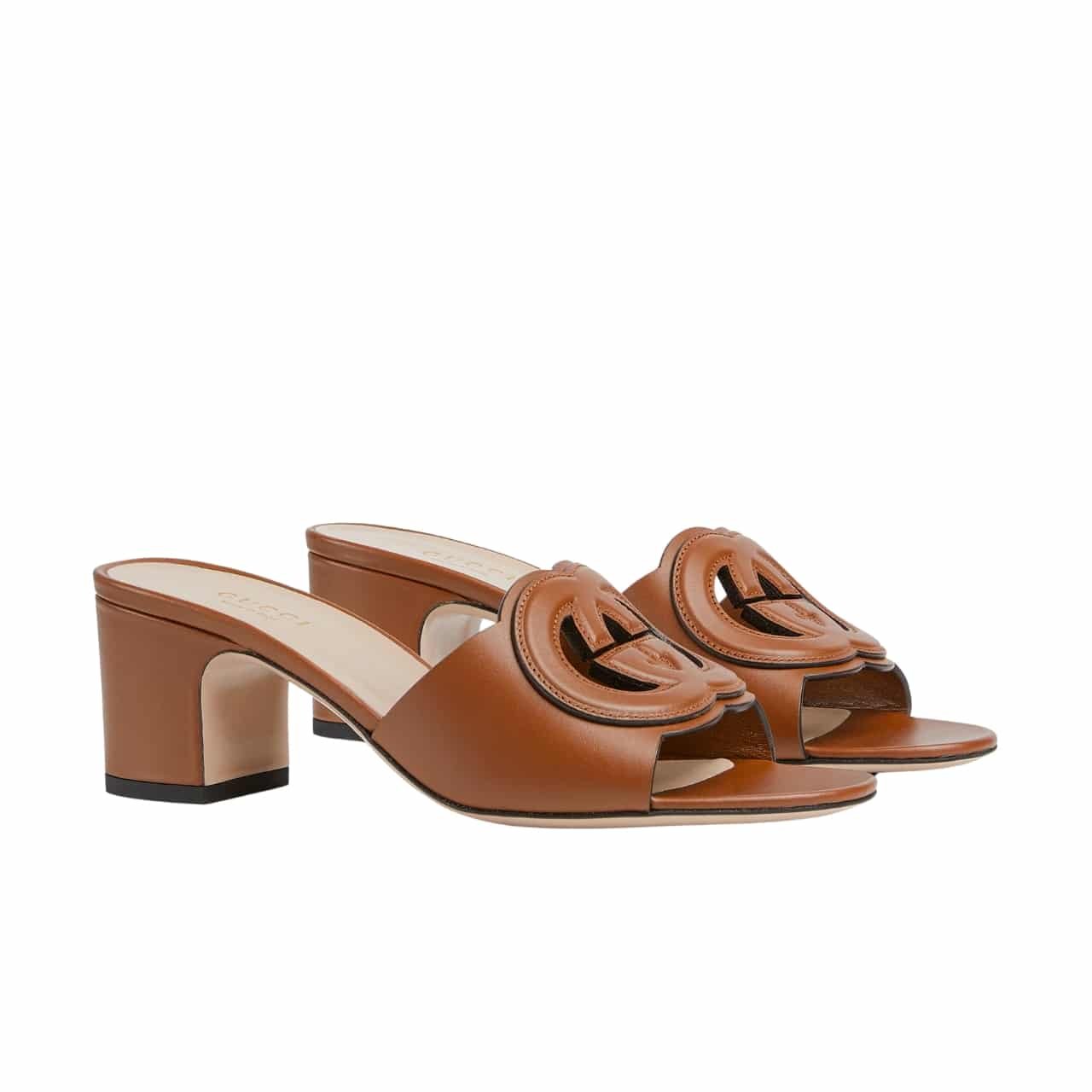 Gvc*1 Women’s Interlocking G Slide Sandal Brown 782413 Aaazg 2535