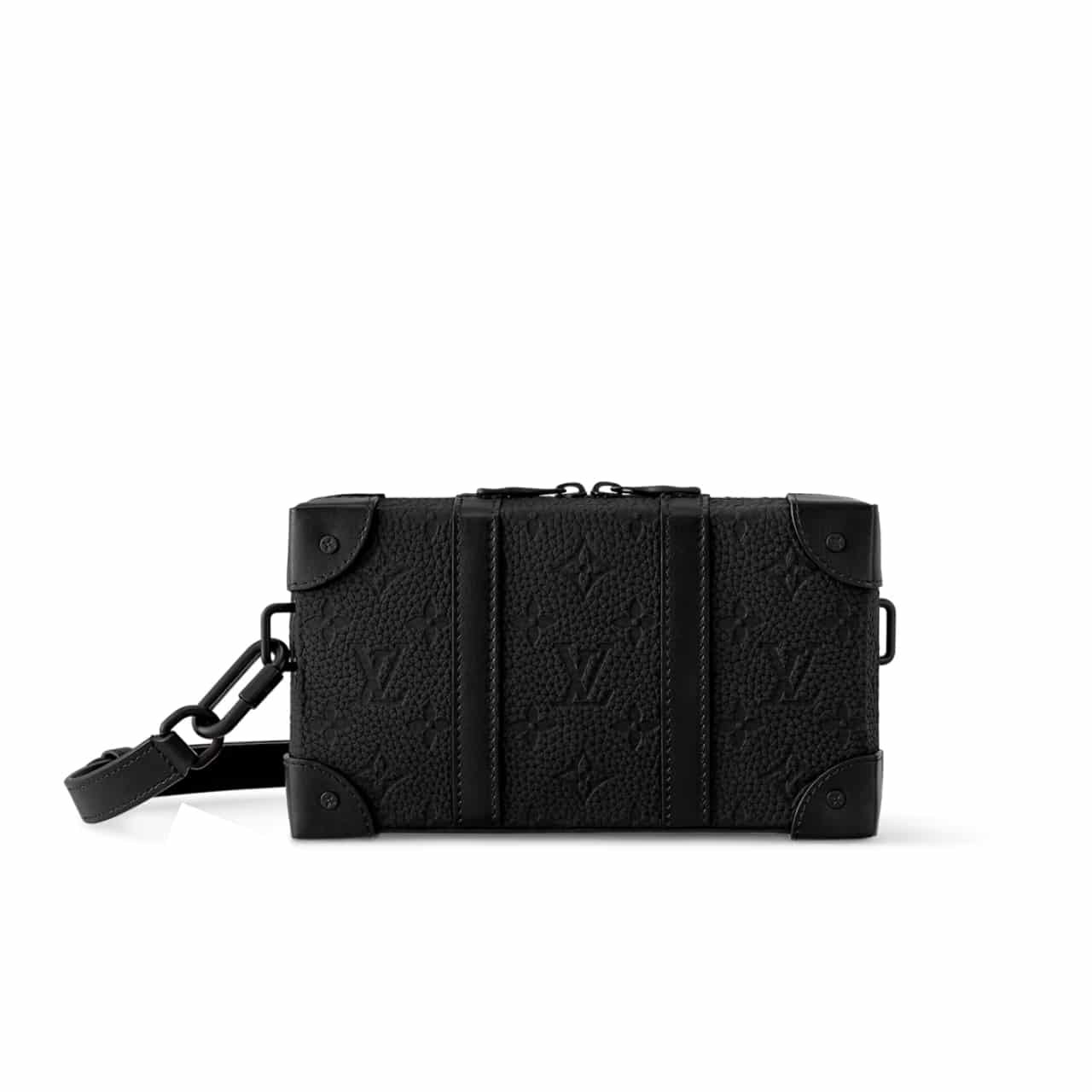 L0vis Vvtt0n Soft Trunk Wallet Monogram Taurillon Leather Black 23Cm M80224