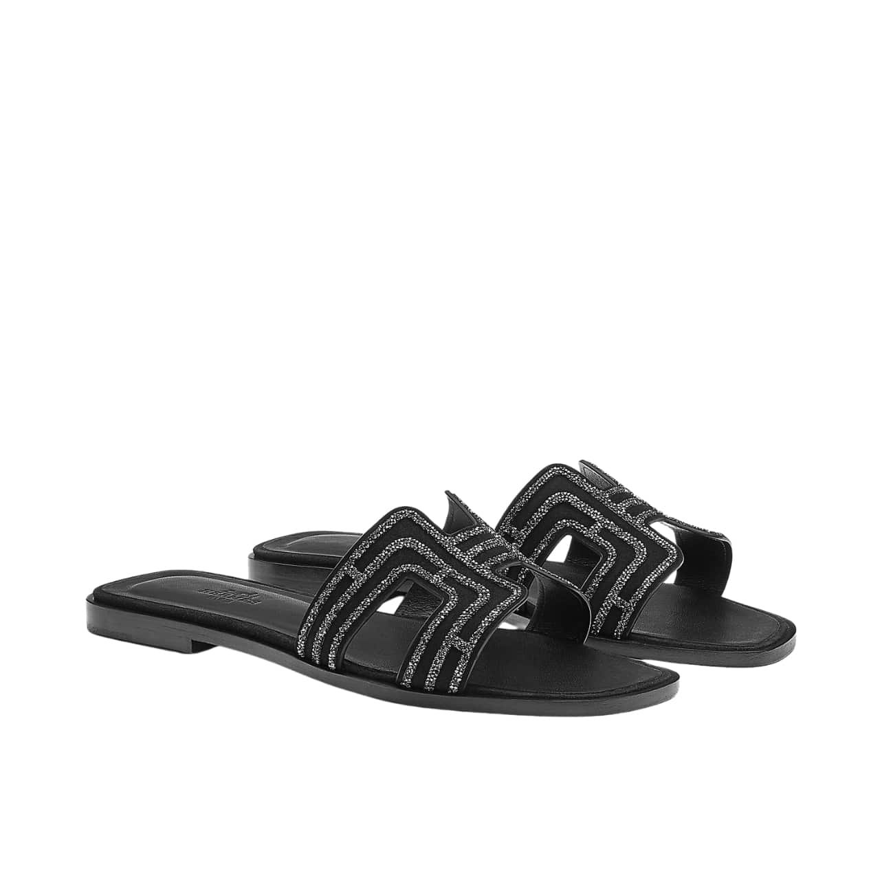 H**me5 Oran Sandal Crystle Black H212010Z 02360