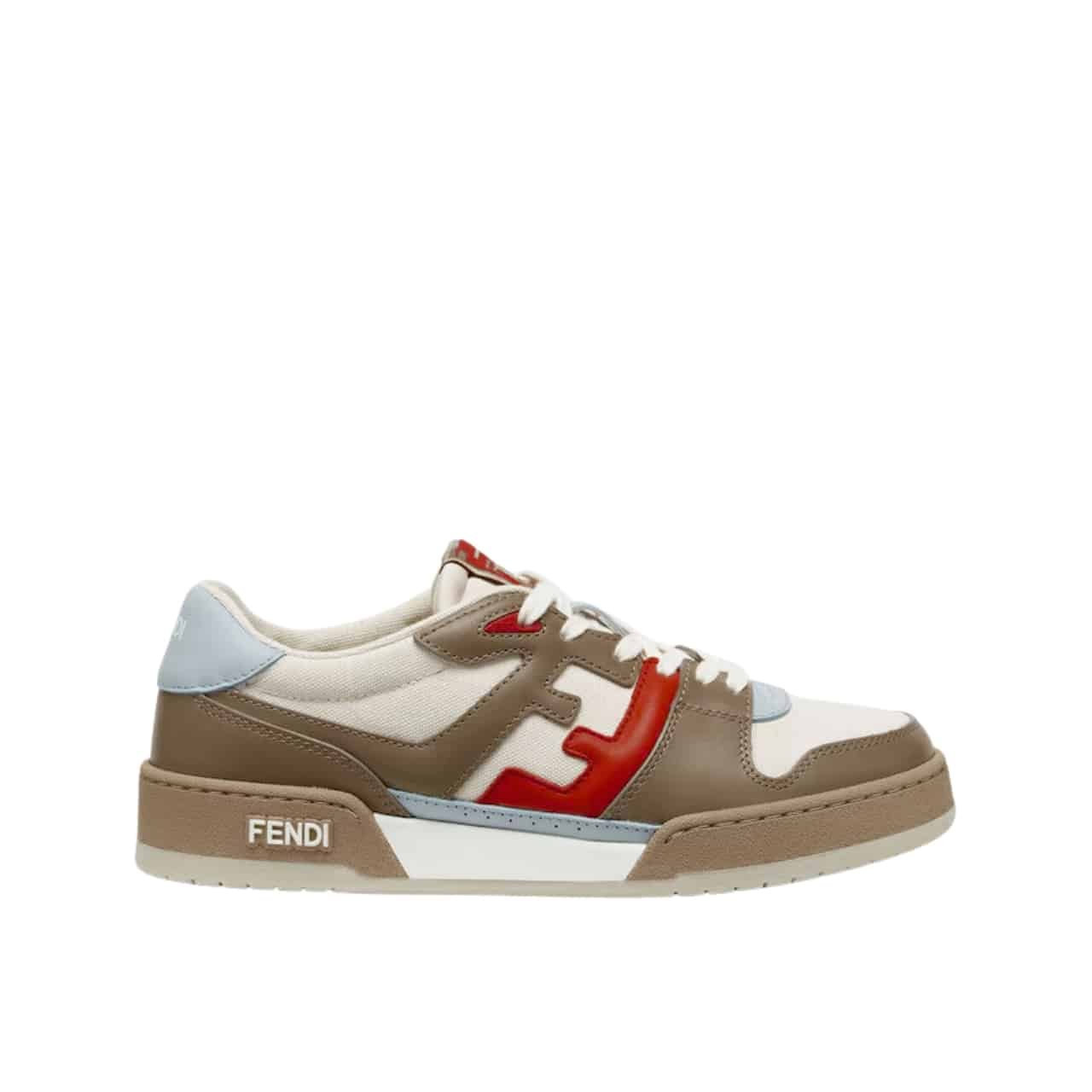F**di Match Low-Top Brown Sneaker