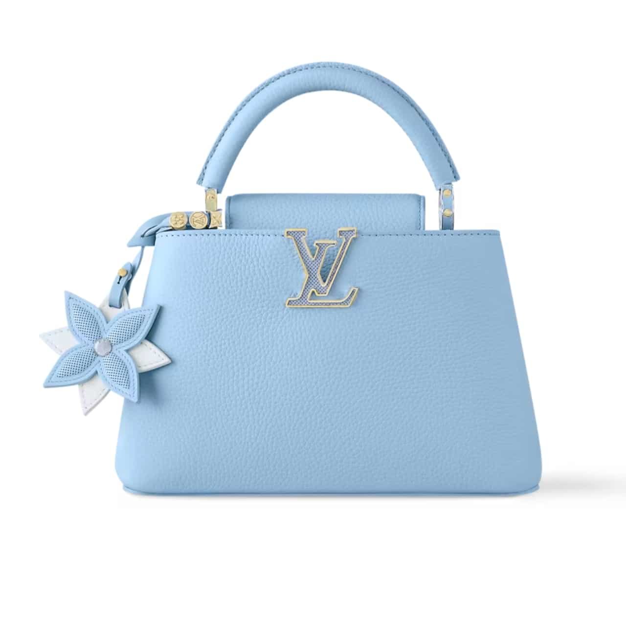 L0vis Vvtt0n Capucines Mini Bag Blue Bleach 20Cm M21303