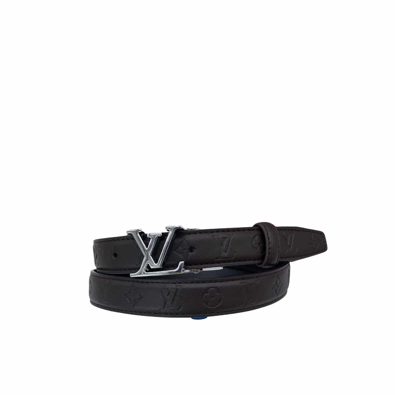 L0vis Vvtt0n Initiales Leather Belt Monogram Black 25Mm