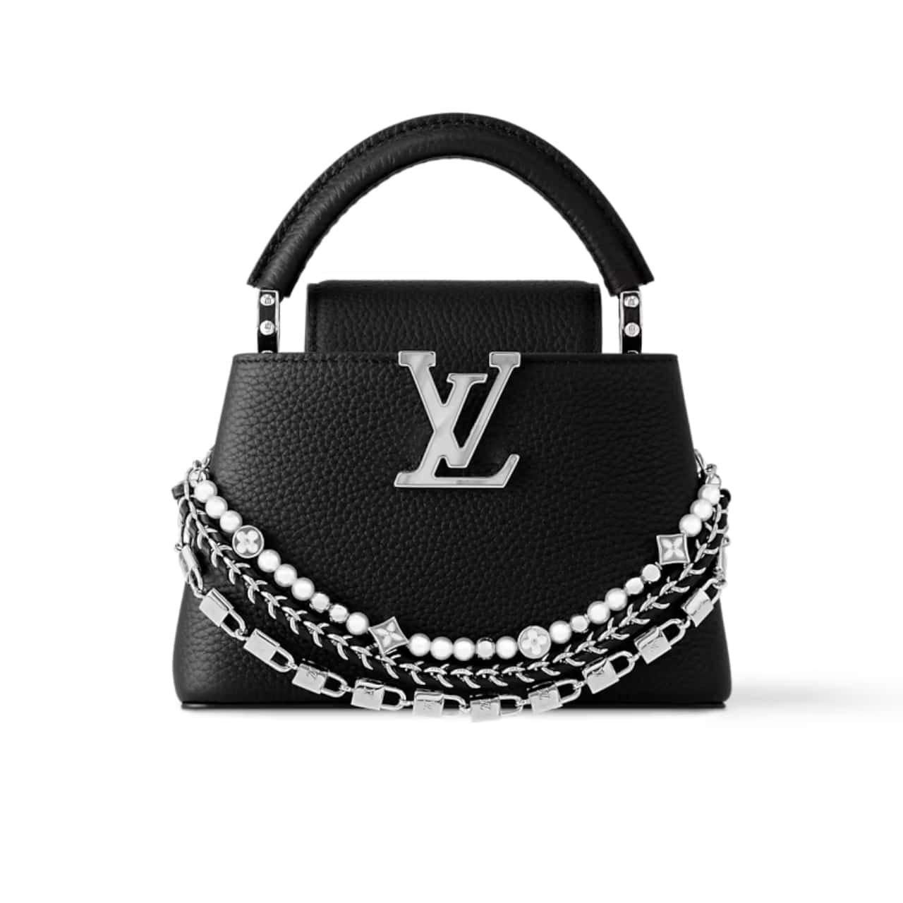 L0vis Vvtt0n Capucines Mini Bag Black 20Cm M11908