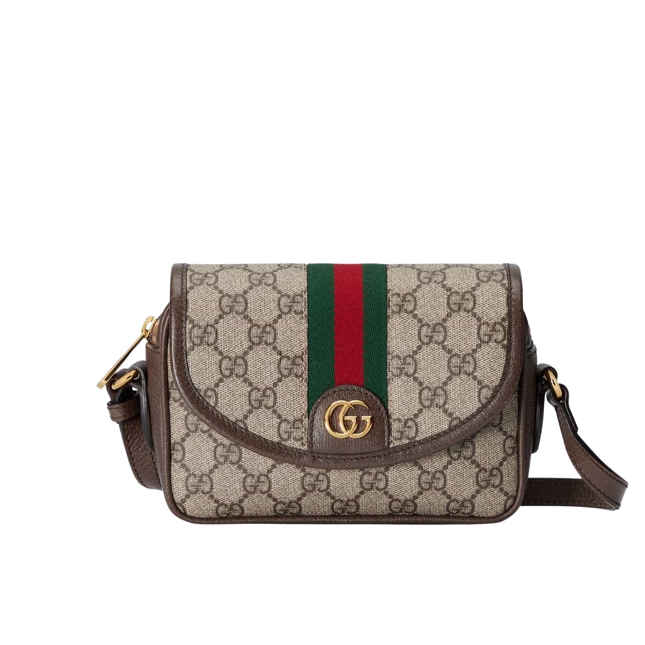 Gvc*1 Ophidia Mini Shoulder Bag Beige And Dark ‎19Cm 772239 Facuj 8745
