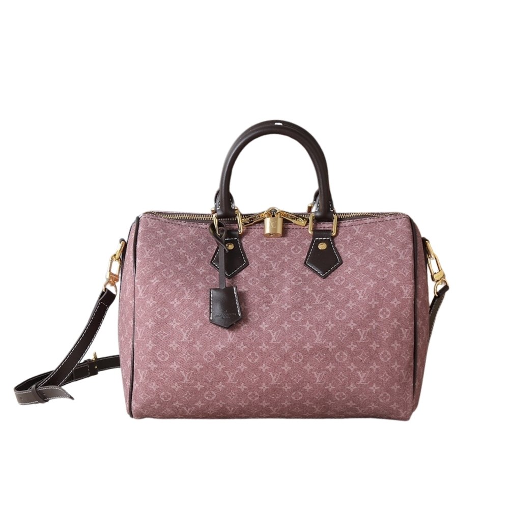 L0vis Vvtt0n Sepia Idylle Monogram Speedy Bandouliere 30 Bag Dark Pink 30Cm