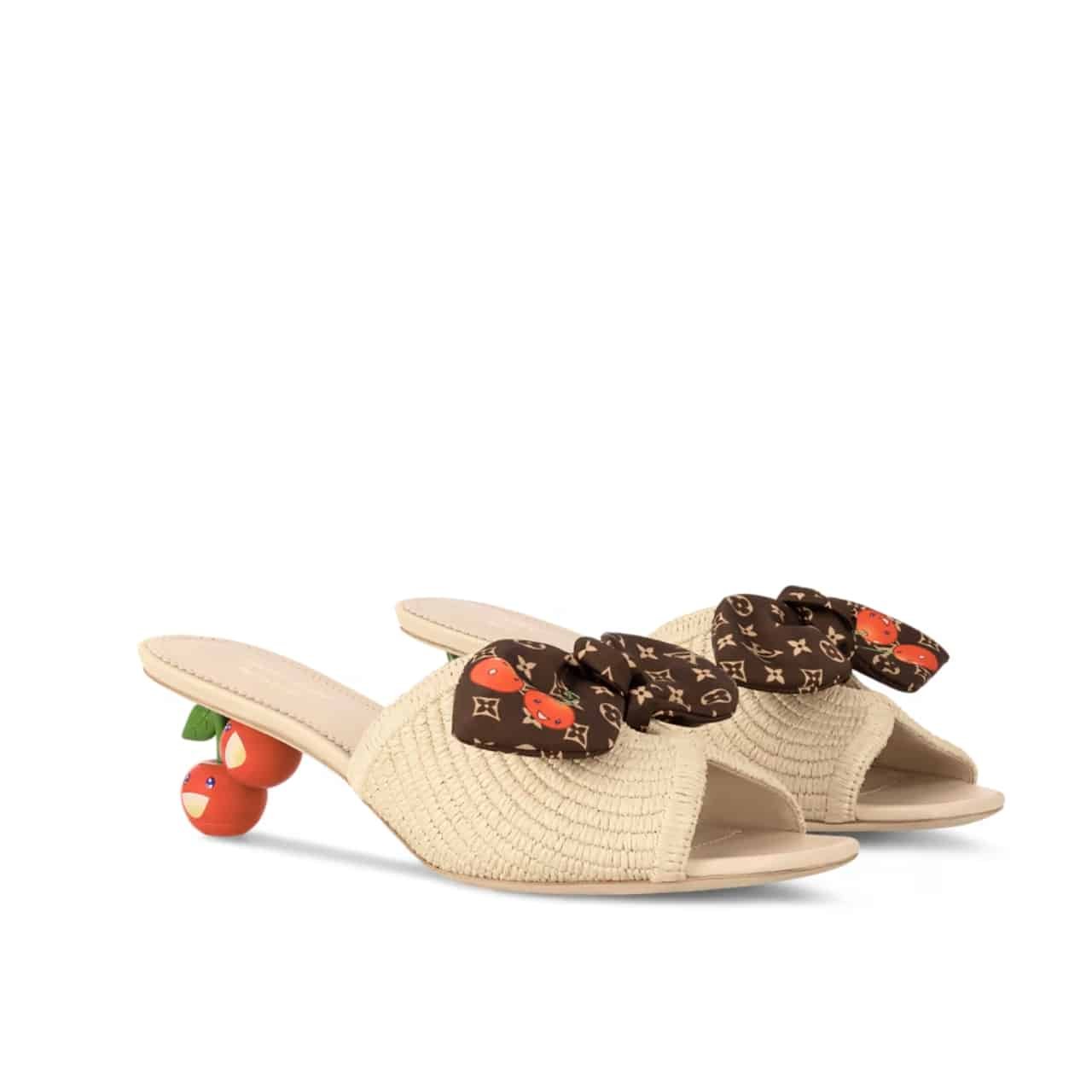 L0vis Vvtt0n X Takashi Murakami Cherie Mule Beige 1Ahlsq