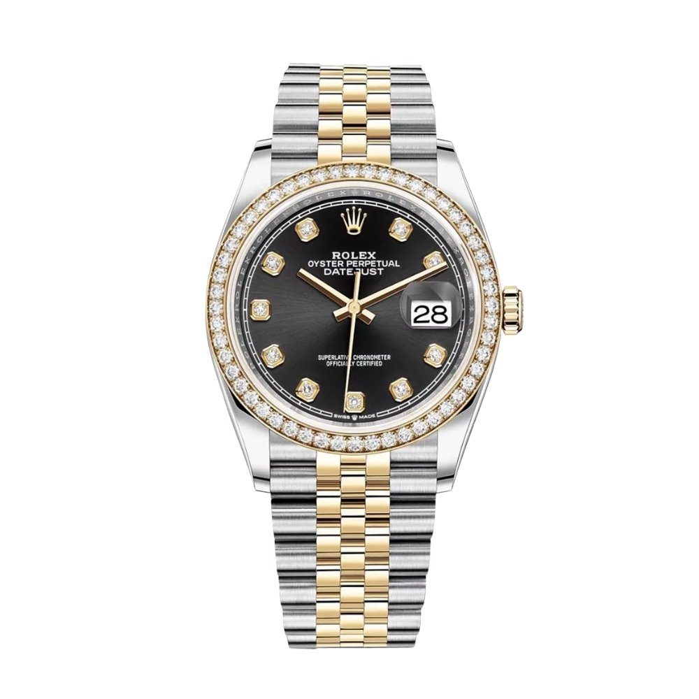 R01ex Oyster Perpetual Datejust Silver D1am0nd 36mm 116243
