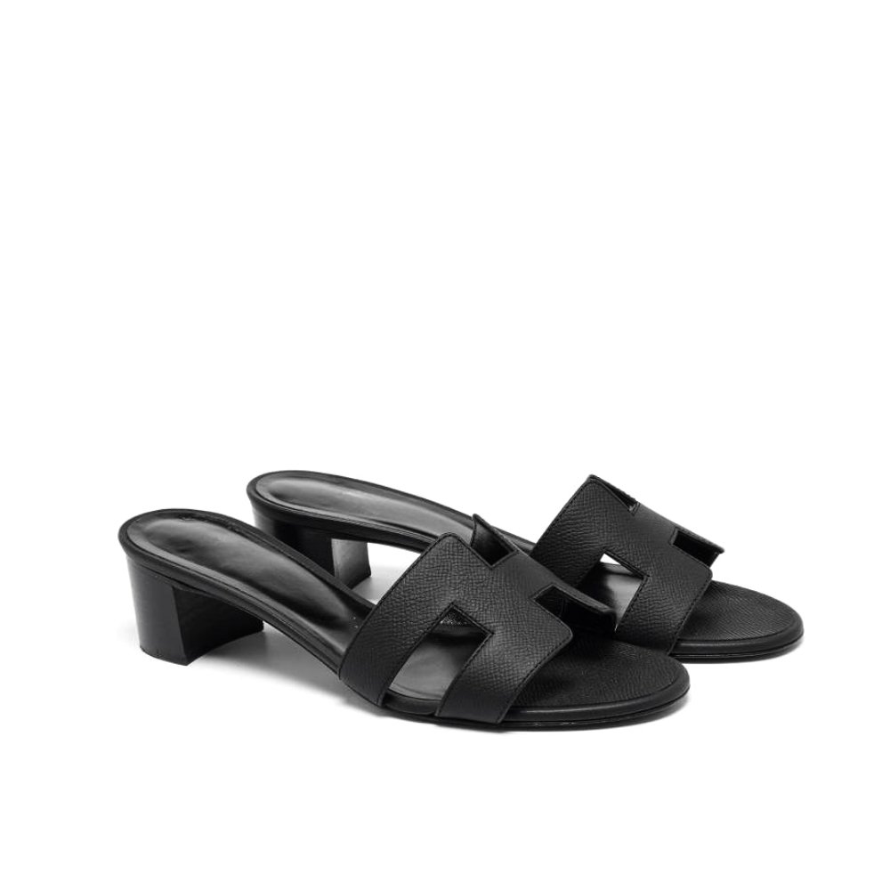 H**me5 Oasis Sandals Black Leather