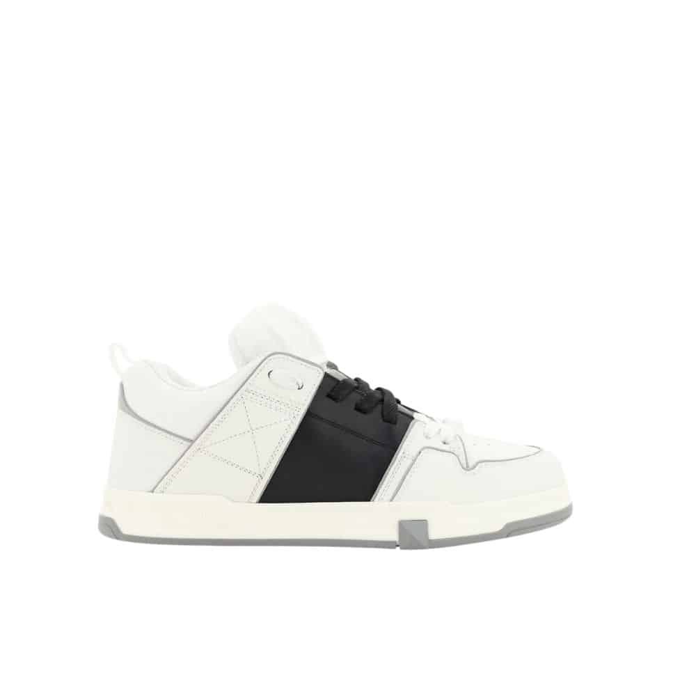 Va1e*ntin0 Garavani Open Skate Sneaker White And Black