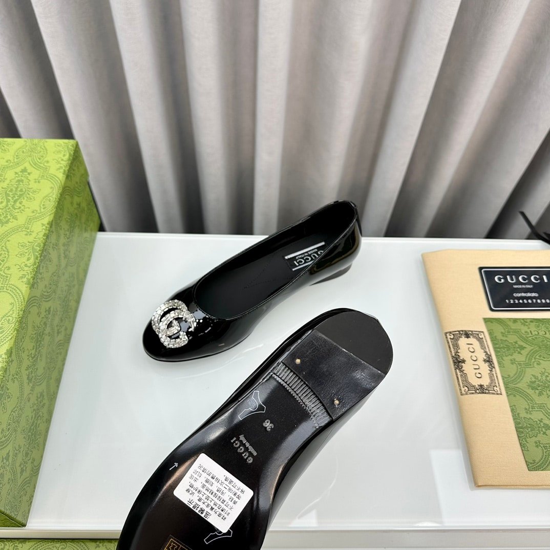 Gvc*1 Crystal Gg Women’S Ballet Flat Black